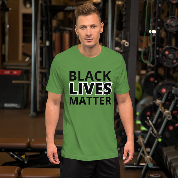 Black Lives Matter Shirt BLM Men's Women's Cotton Short Sleeve T-Shirt Unisex - Mazzolah