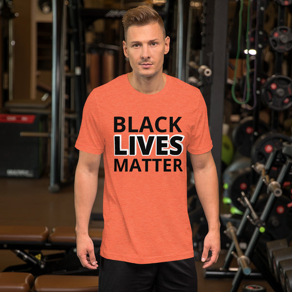 Black Lives Matter Shirt BLM Men's Women's Cotton Short Sleeve T-Shirt Unisex - Mazzolah