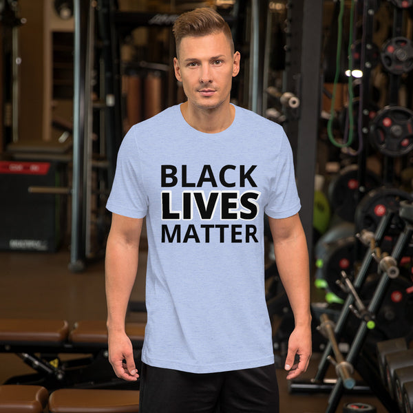 Black Lives Matter Shirt BLM Men's Women's Cotton Short Sleeve T-Shirt Unisex - Mazzolah