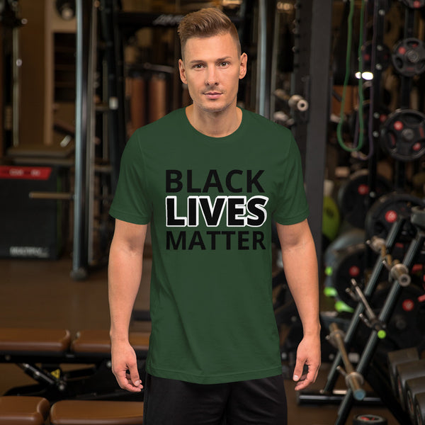 Black Lives Matter Shirt BLM Men's Women's Cotton Short Sleeve T-Shirt Unisex - Mazzolah