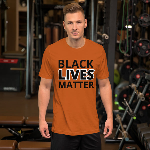 Black Lives Matter Shirt BLM Men's Women's Cotton Short Sleeve T-Shirt Unisex - Mazzolah