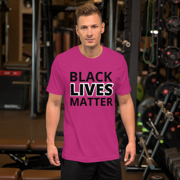 Black Lives Matter Shirt BLM Men's Women's Cotton Short Sleeve T-Shirt Unisex - Mazzolah