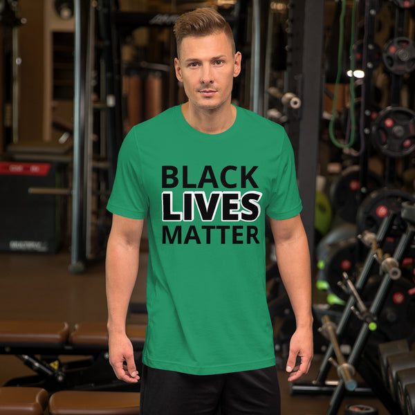 Black Lives Matter Shirt BLM Men's Women's Cotton Short Sleeve T-Shirt Unisex - Mazzolah