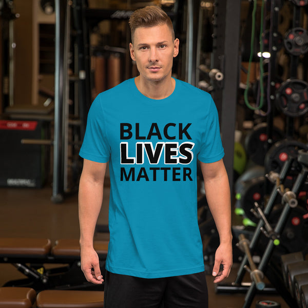 Black Lives Matter Shirt BLM Men's Women's Cotton Short Sleeve T-Shirt Unisex - Mazzolah