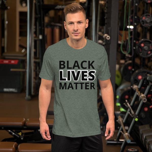 Black Lives Matter Shirt BLM Men's Women's Cotton Short Sleeve T-Shirt Unisex - Mazzolah