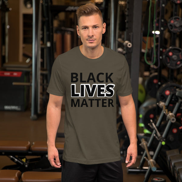 Black Lives Matter Shirt BLM Men's Women's Cotton Short Sleeve T-Shirt Unisex - Mazzolah