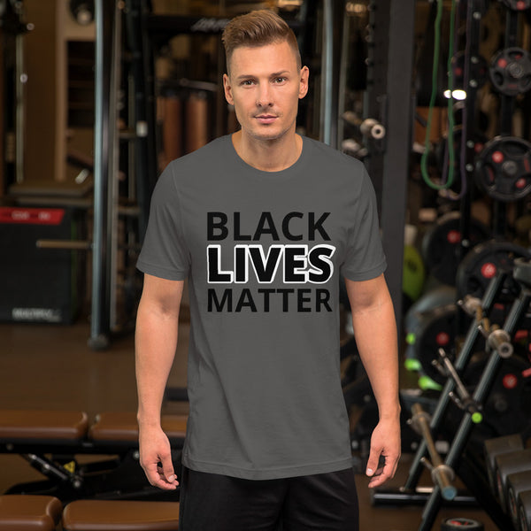 Black Lives Matter Shirt BLM Men's Women's Cotton Short Sleeve T-Shirt Unisex - Mazzolah
