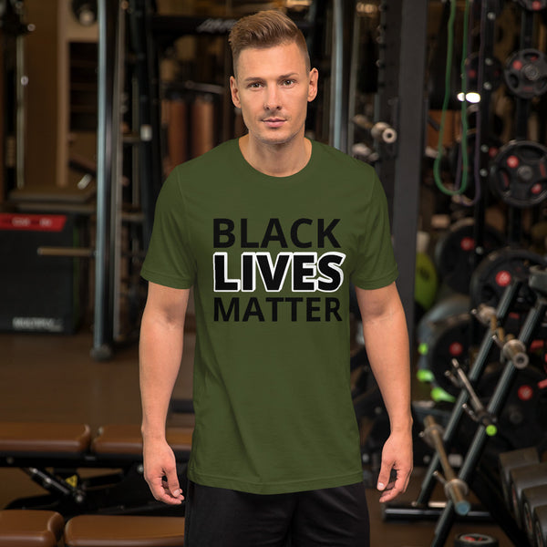 Black Lives Matter Shirt BLM Men's Women's Cotton Short Sleeve T-Shirt Unisex - Mazzolah