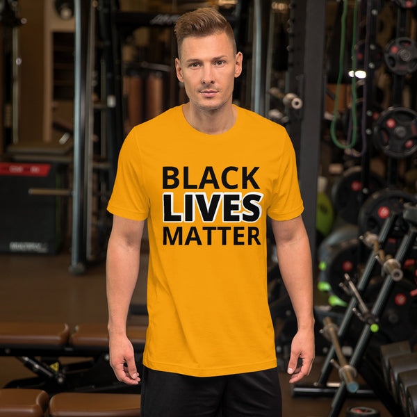 Black Lives Matter Shirt BLM Men's Women's Cotton Short Sleeve T-Shirt Unisex - Mazzolah