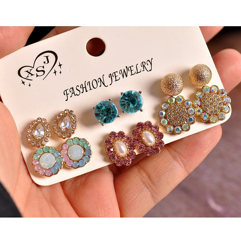 beautiful mix-and-match 6 pairs /set earrings - Mazzolah
