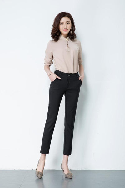 Casual Pencil Pant Elegant Work - Mazzolah