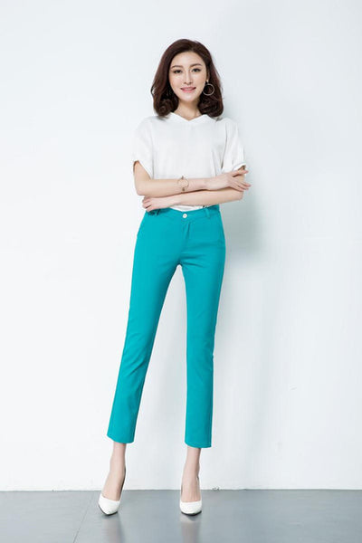 Casual Pencil Pant Elegant Work - Mazzolah