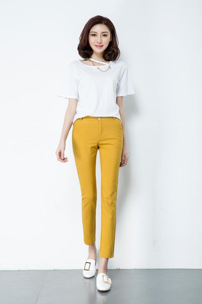 Casual Pencil Pant Elegant Work - Mazzolah