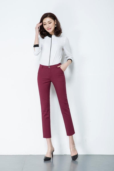 Casual Pencil Pant Elegant Work - Mazzolah