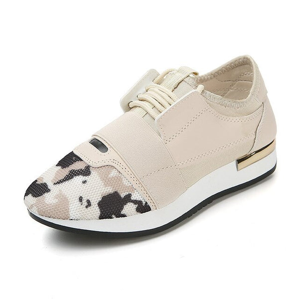 Women Sneakers Spring Fashio Leather shoes Ladies 2019 - Mazzolah