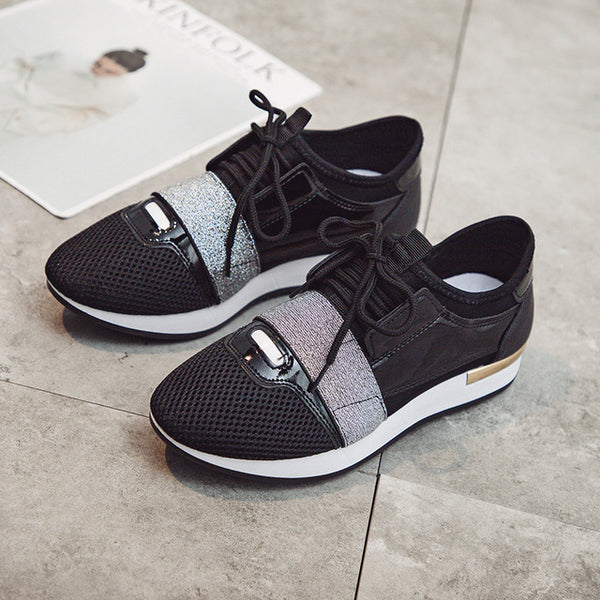 Women Sneakers Spring Fashio Leather shoes Ladies 2019 - Mazzolah