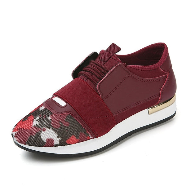 Women Sneakers Spring Fashio Leather shoes Ladies 2019 - Mazzolah