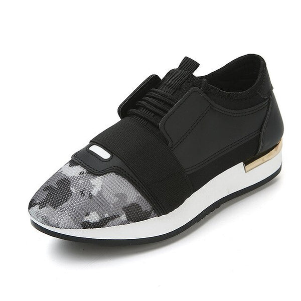 Women Sneakers Spring Fashio Leather shoes Ladies 2019 - Mazzolah