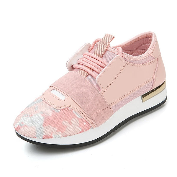 Women Sneakers Spring Fashio Leather shoes Ladies 2019 - Mazzolah