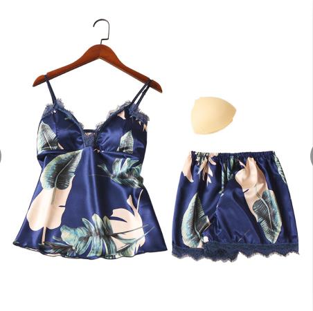 Sleep Lounge Pajama Sexy Satin Sleepwear - Mazzolah