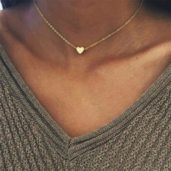 Wonderful gift Tiny Heart Necklace for Women SHORT Chain - Mazzolah
