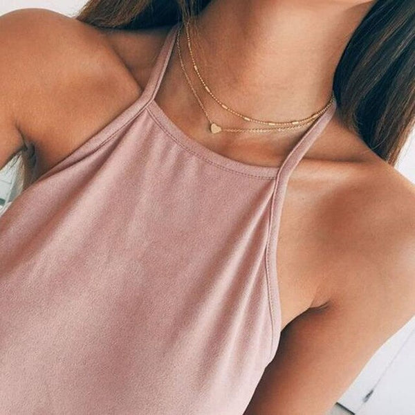 Wonderful gift Tiny Heart Necklace for Women SHORT Chain - Mazzolah