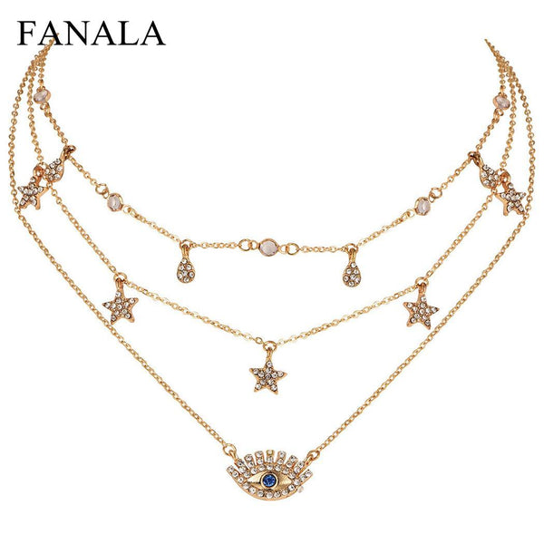 Women Fashion Multilayer Necklaces - Mazzolah