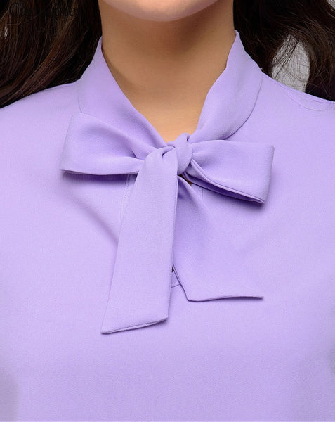 Elegant Bow Tie Women Shirt - Mazzolah