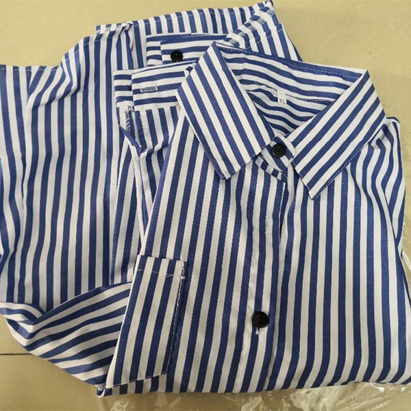 Women Striped Long Sleeve Blouse Shirt - Mazzolah