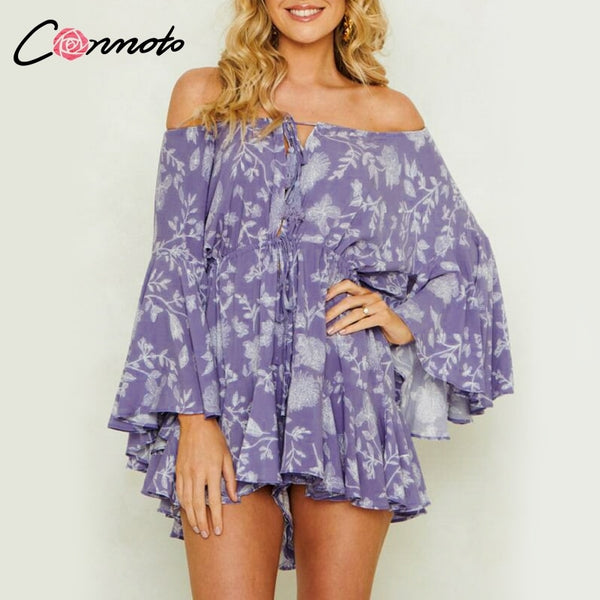 Conmoto Ruffles Summer Vintage Women Casual  Rompers - Mazzolah
