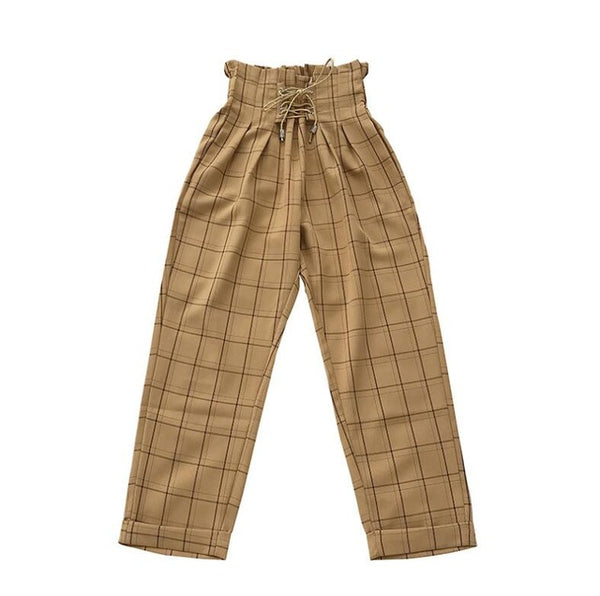 casual lace up ankle-length pants - Mazzolah