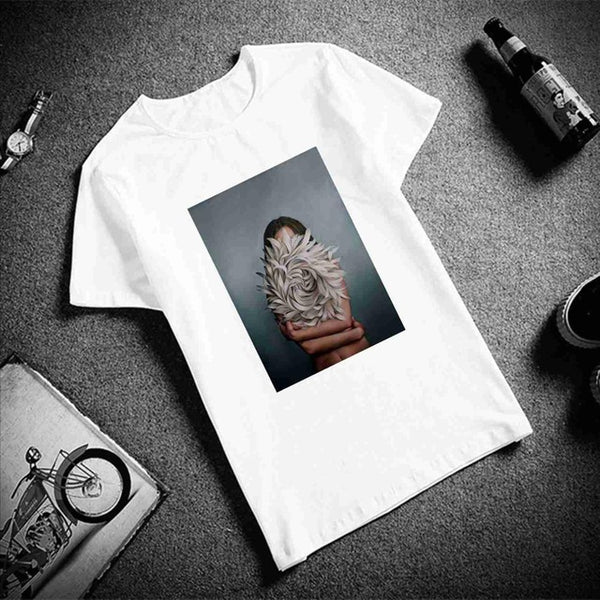 New Cotton Tshirt Sexy Flowers - Mazzolah