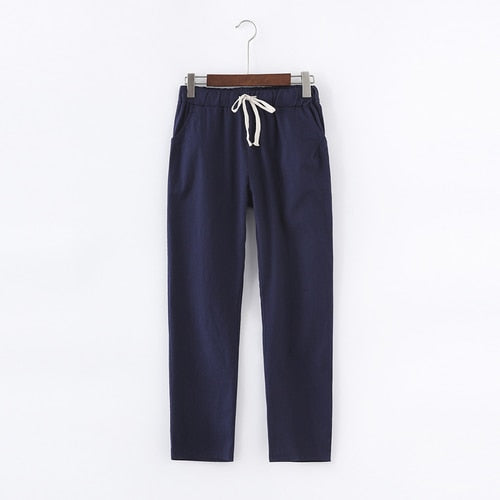 Cotton Linen Pants for Women - Mazzolah