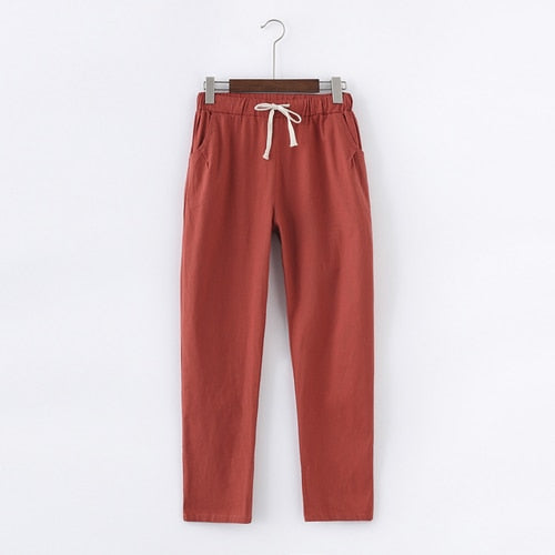 Cotton Linen Pants for Women - Mazzolah