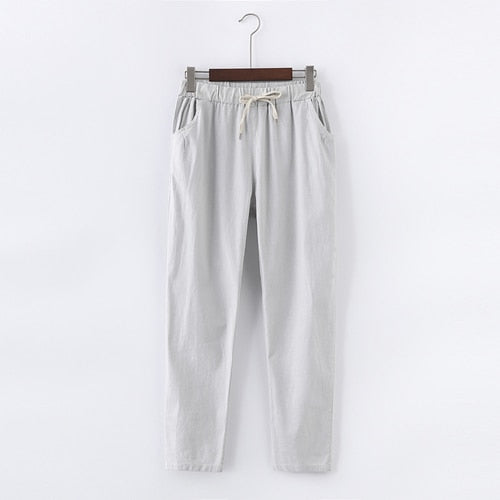 Cotton Linen Pants for Women - Mazzolah