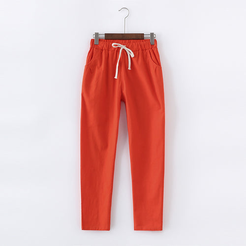 Cotton Linen Pants for Women - Mazzolah