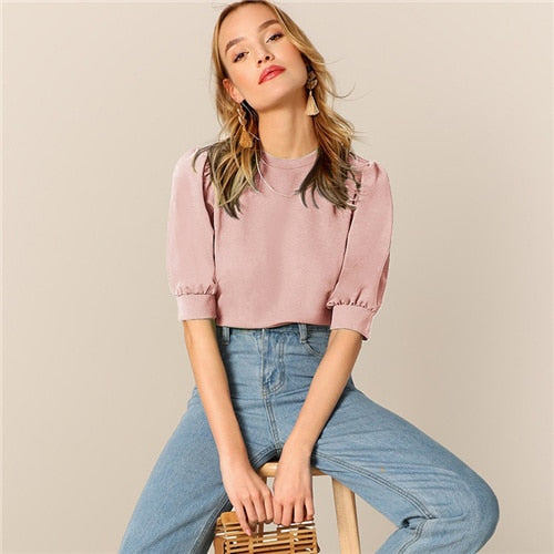 SHEIN Ladies Casual Green  Blouse - Mazzolah