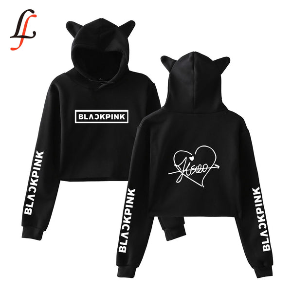 Blackpink harajuku Cat Ear Cap Hoodies - Mazzolah