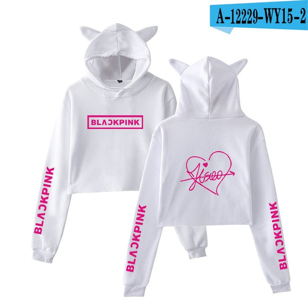 Blackpink harajuku Cat Ear Cap Hoodies - Mazzolah