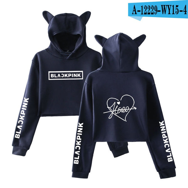 Blackpink harajuku Cat Ear Cap Hoodies - Mazzolah