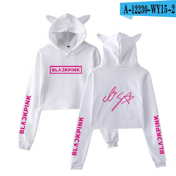 Blackpink harajuku Cat Ear Cap Hoodies - Mazzolah
