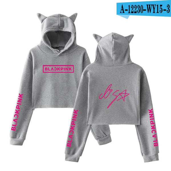 Blackpink harajuku Cat Ear Cap Hoodies - Mazzolah