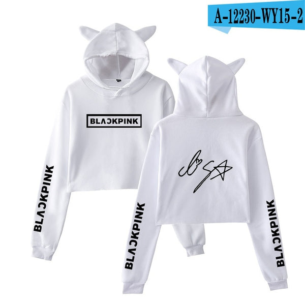 Blackpink harajuku Cat Ear Cap Hoodies - Mazzolah