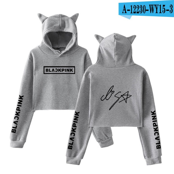 Blackpink harajuku Cat Ear Cap Hoodies - Mazzolah