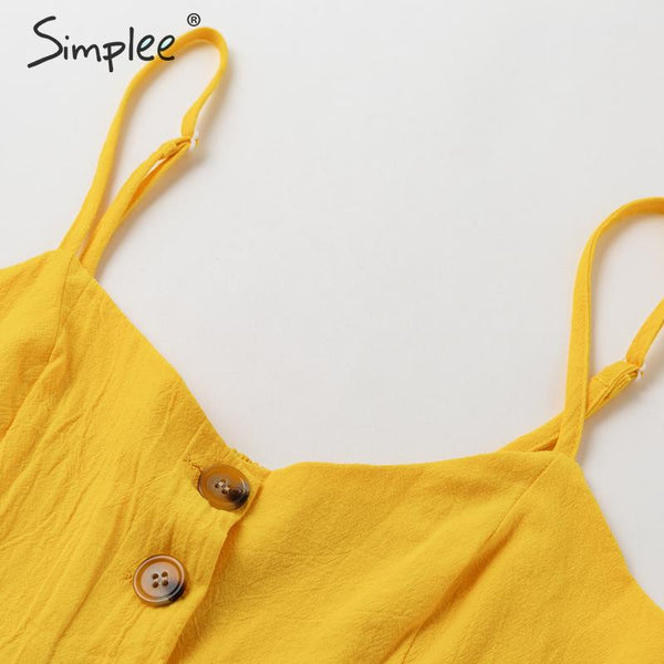 Elegant button women dress - Mazzolah