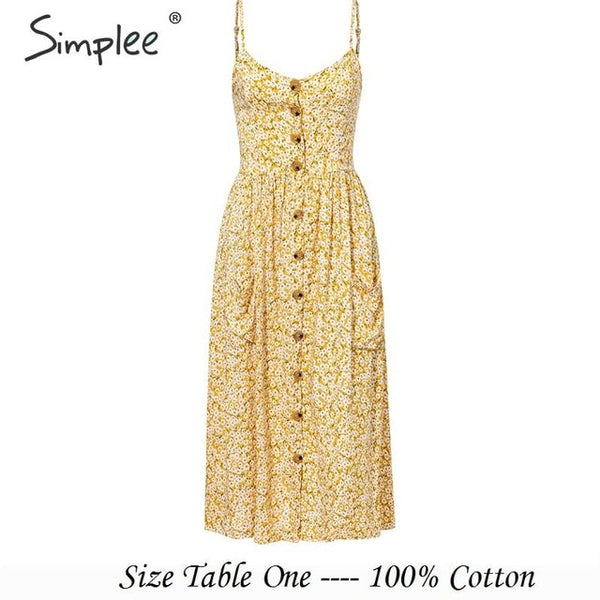 Elegant button women dress - Mazzolah