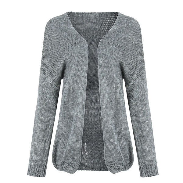 Sweater Women Cardigan Knitted Coat Casual Long Sleeve dress - Mazzolah