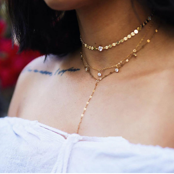 Sequins Necklace For Women Multiple Styles - Mazzolah