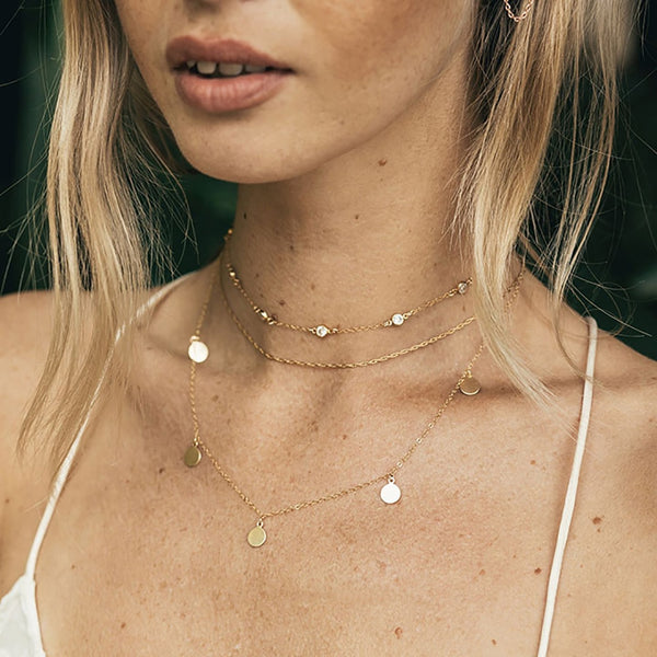 Sequins Necklace For Women Multiple Styles - Mazzolah