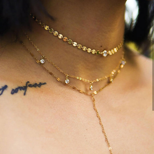 Sequins Necklace For Women Multiple Styles - Mazzolah